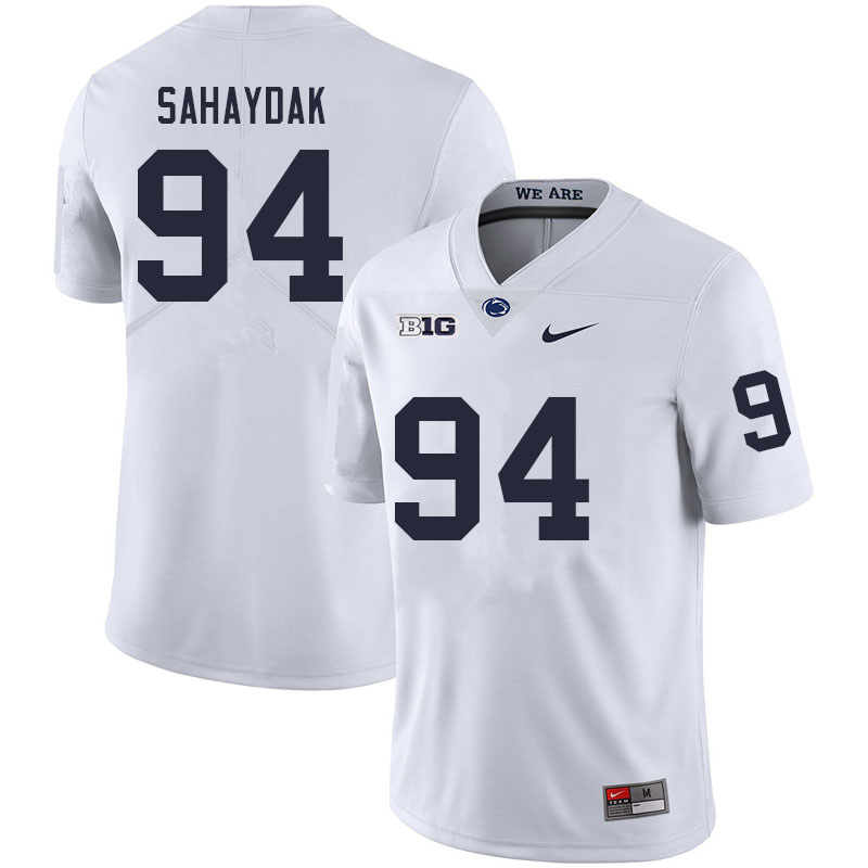 Men #94 Sander Sahaydak Penn State Nittany Lions College Football Jerseys Sale-White